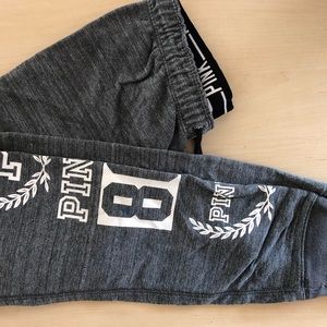 PINK Gray Joggers